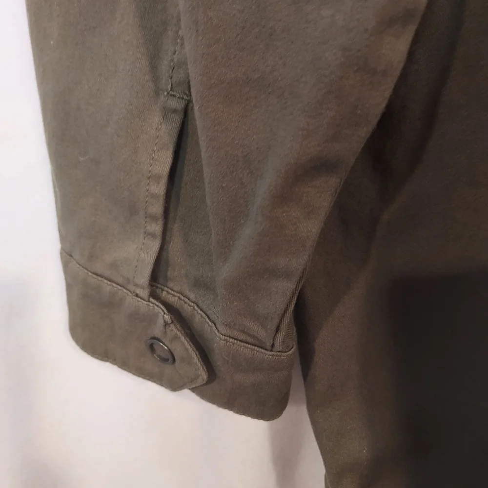CALI 1850 Military Zara fatigue olive green oversize pearl detail jacket… - Picture 9 of 15